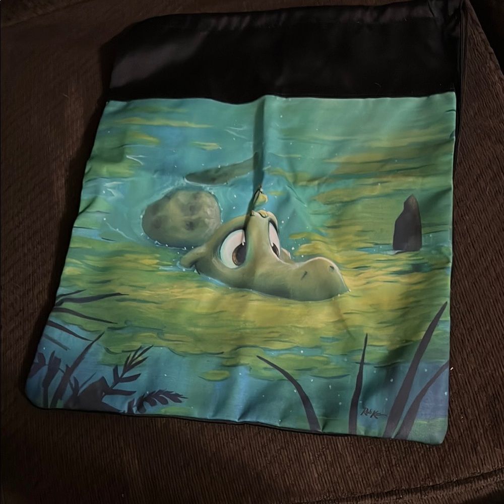 Kids' Green and Black Drawstring Bag rob kaz